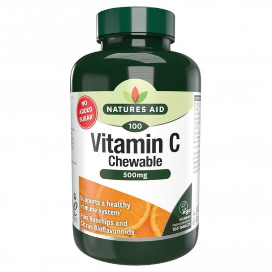 Natures Aid Vitamin C 500mg Chewable 50