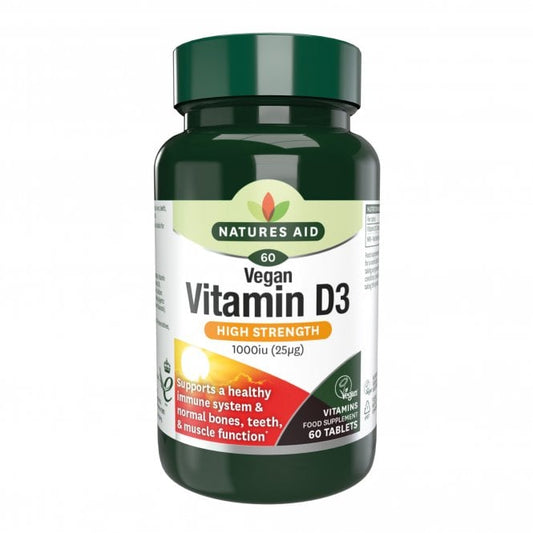Natures Aid Vegan Vitamin D 1000iu