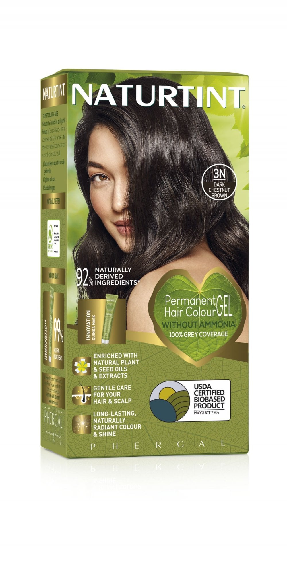 Naturtint 3N Dark Chestnut Brown Permanent Hair Colour 170ml