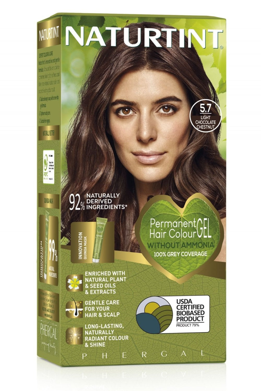 Naturtint Hair Colour - Permanent 5.7 Light Choc Chestnut (170ml)
