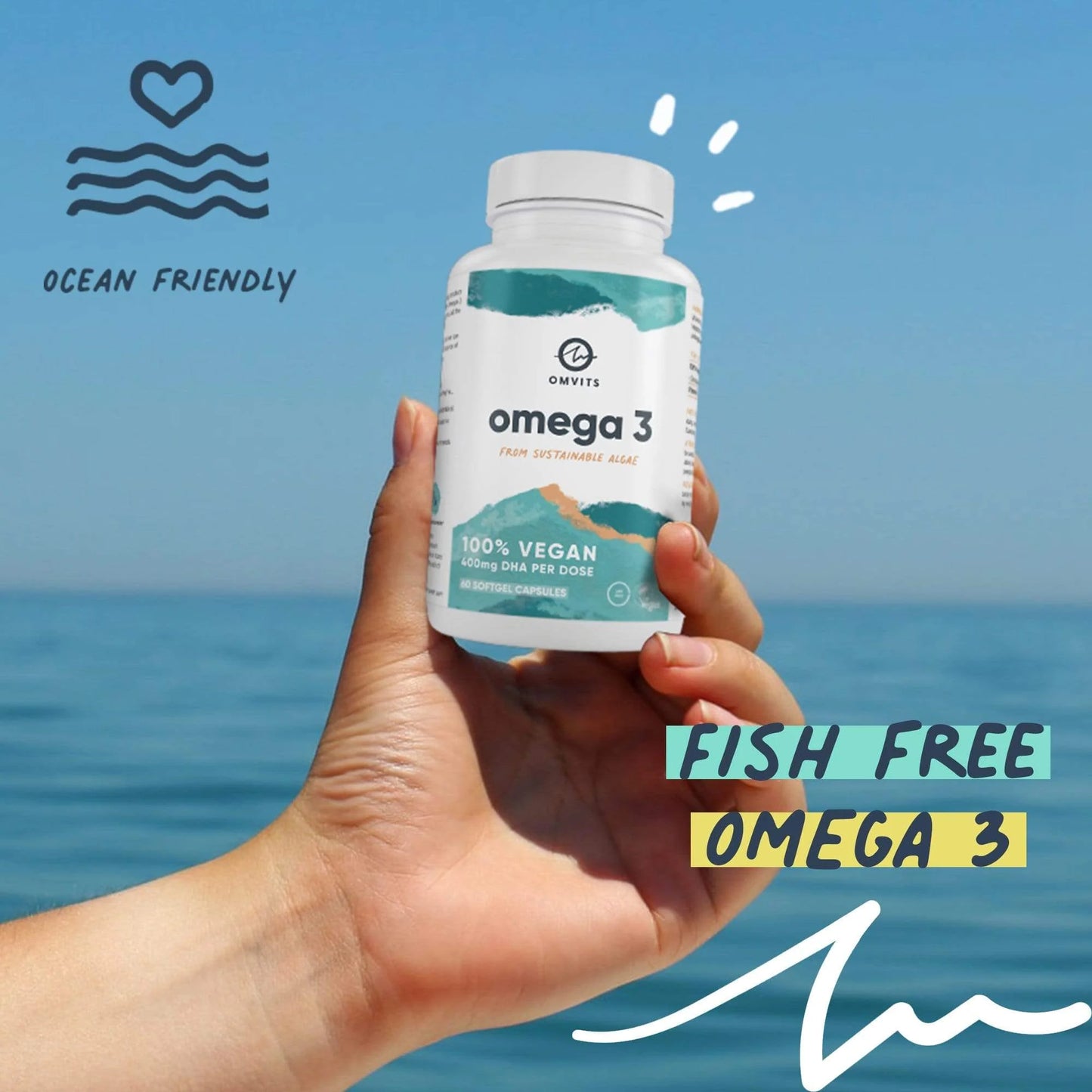 Omvits Omega 3 DHA 400mg Algae 60