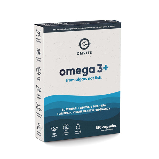 Omvits Omega 3+ Algae DHA + EPA 400mg 180