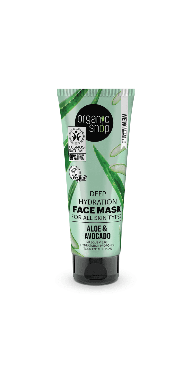 Organic Shop Aloe & Avocado Deep Hydration Face Mask