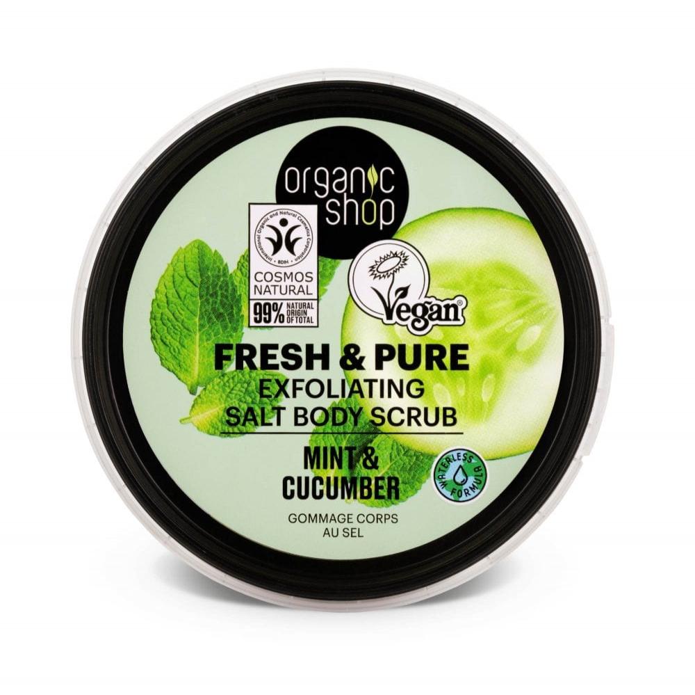 Organic Shop Fresh and Pure Exfoliating Salt Body Scrub