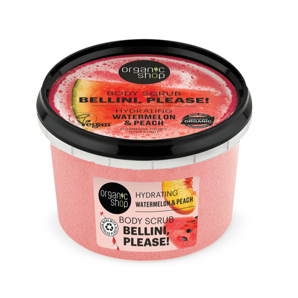 ORGANIC SHOP Hydrating Bellini, Please! Body Scrub Watermelon and Peach (250ml)