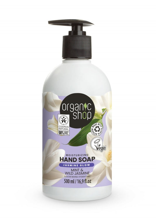 Organic Shop Moisturizing Hand Soap Jasmine and Mint (500ml)