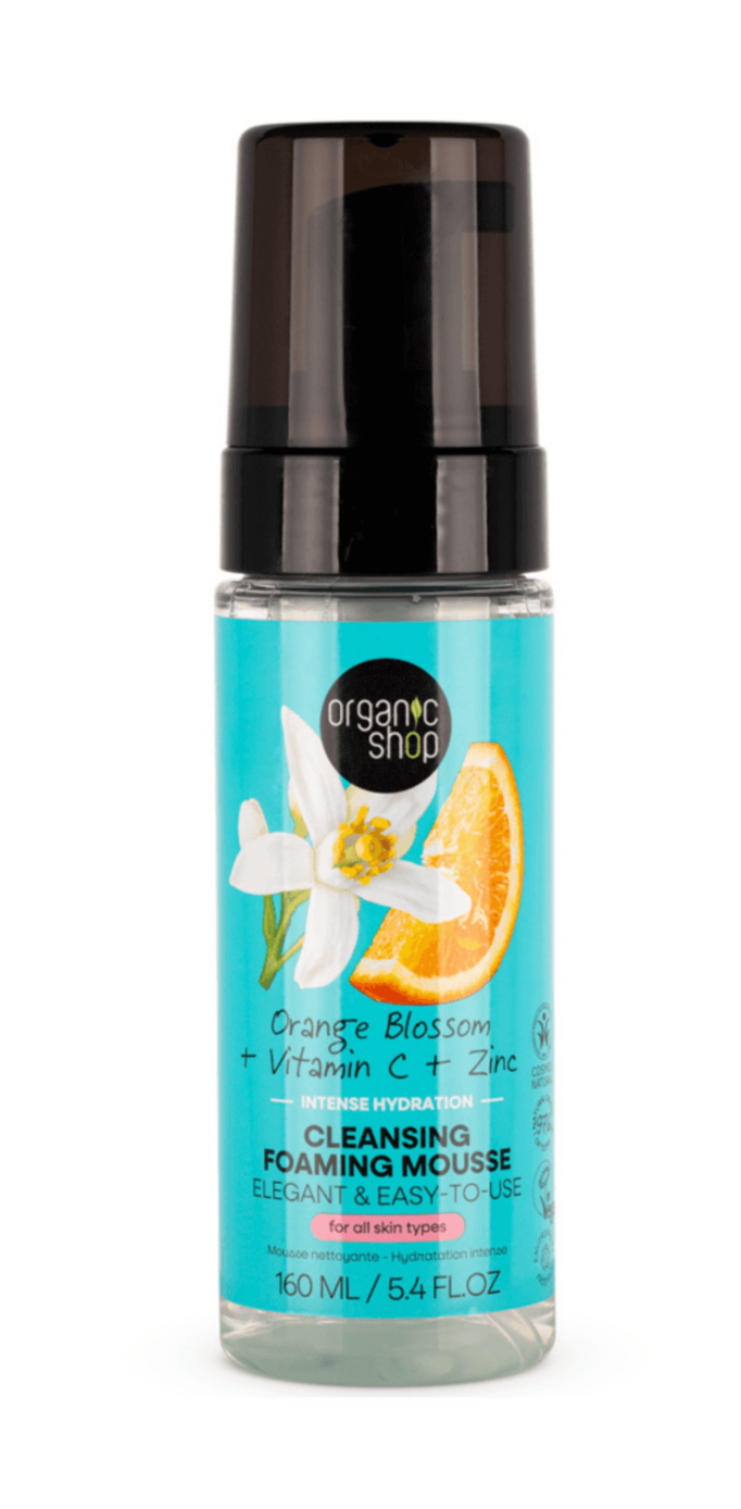 ORGANIC SHOP Orange Blossom Intense Hydration Cleansing Foaming Mousse 160ml