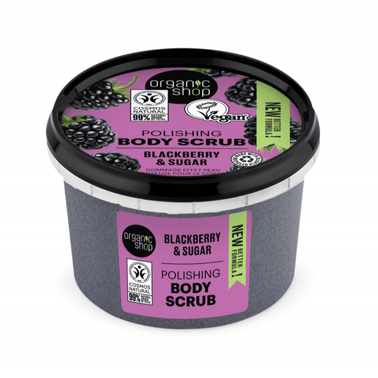 ORGANIC SHOP Polishing Body Scrub Blackberry and Sugar (250ml)