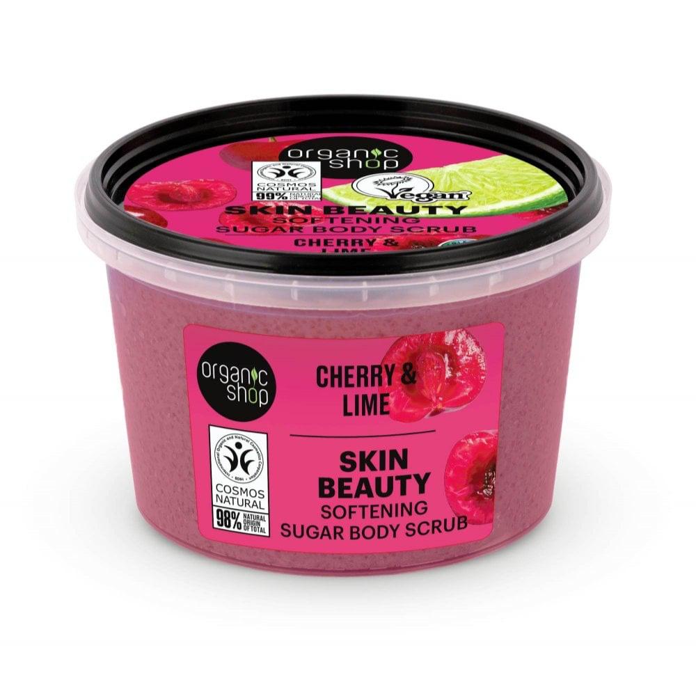 ORGANIC SHOP Softening Sugar Body Scrub Cherry and Lime (250ml)