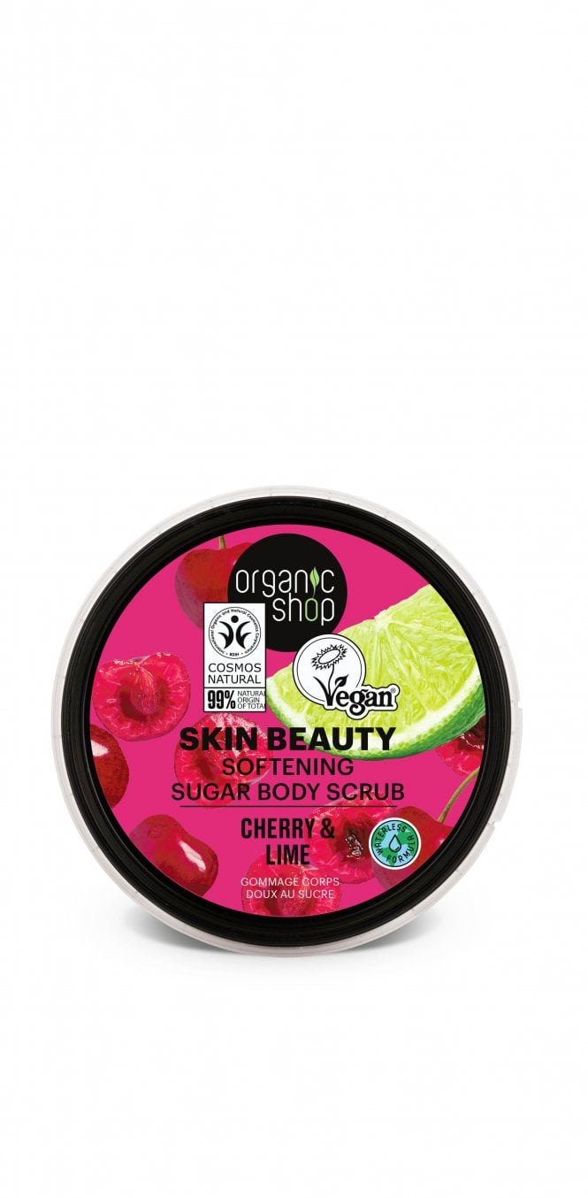 ORGANIC SHOP Softening Sugar Body Scrub Cherry and Lime (250ml)