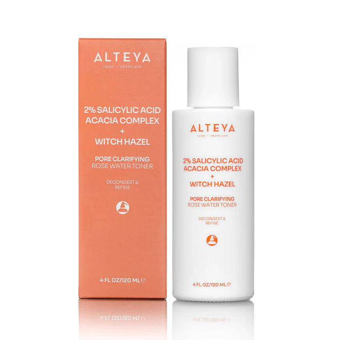 Alteya Organic BHA Pore Clarifying Rose Water Toner (2% Salicylic Acid Acacia Complex + Witch Hazel)