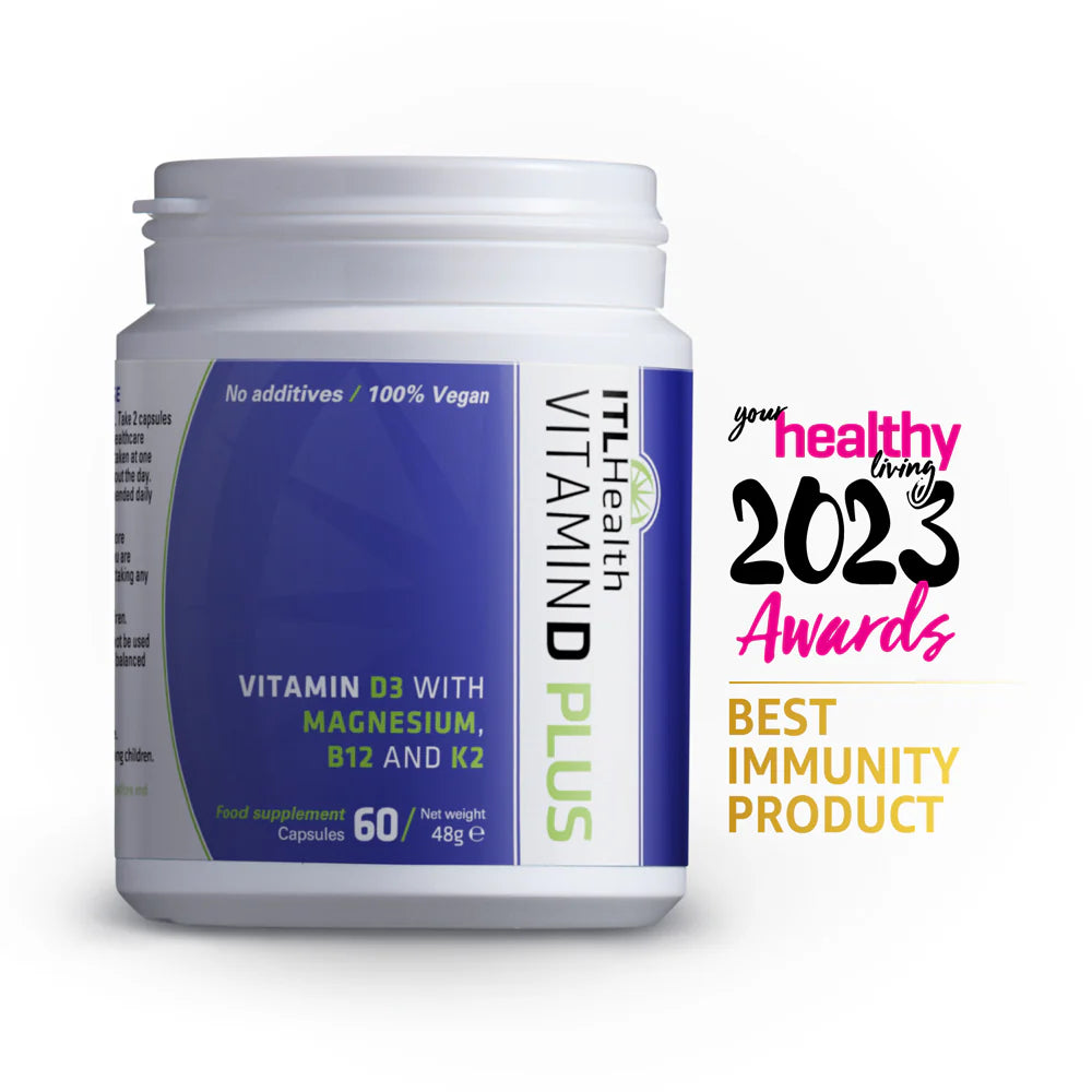 Vitamin D Plus with pure Magnesium Bisglycinate, K2 & B12 60
