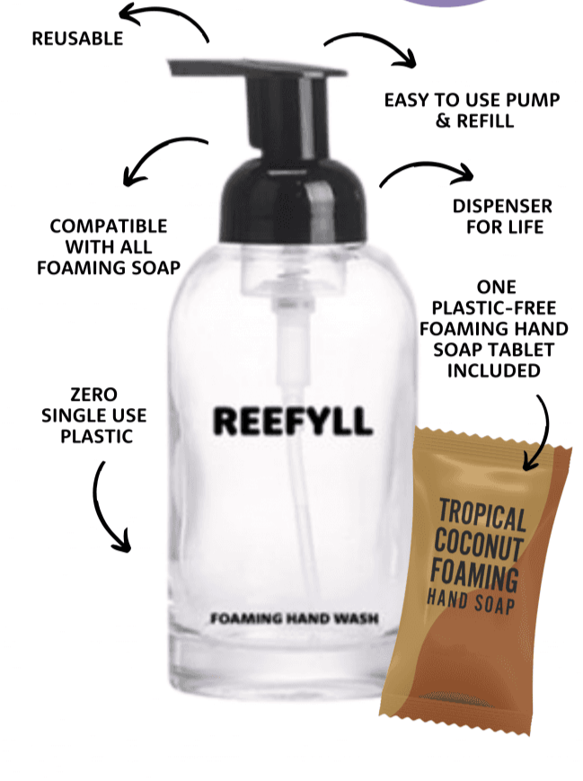 Reefyl Foaming Hand Wash Dispenser - Tropical Coconut