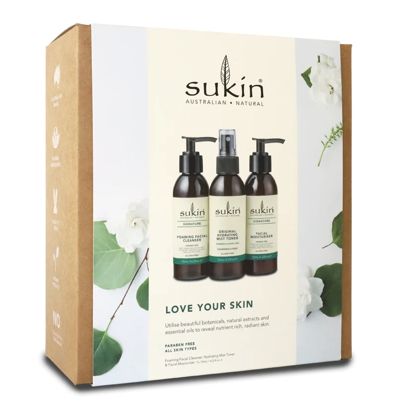 Sukin 3 Step Face Kit - Love Your Skin Gift Set