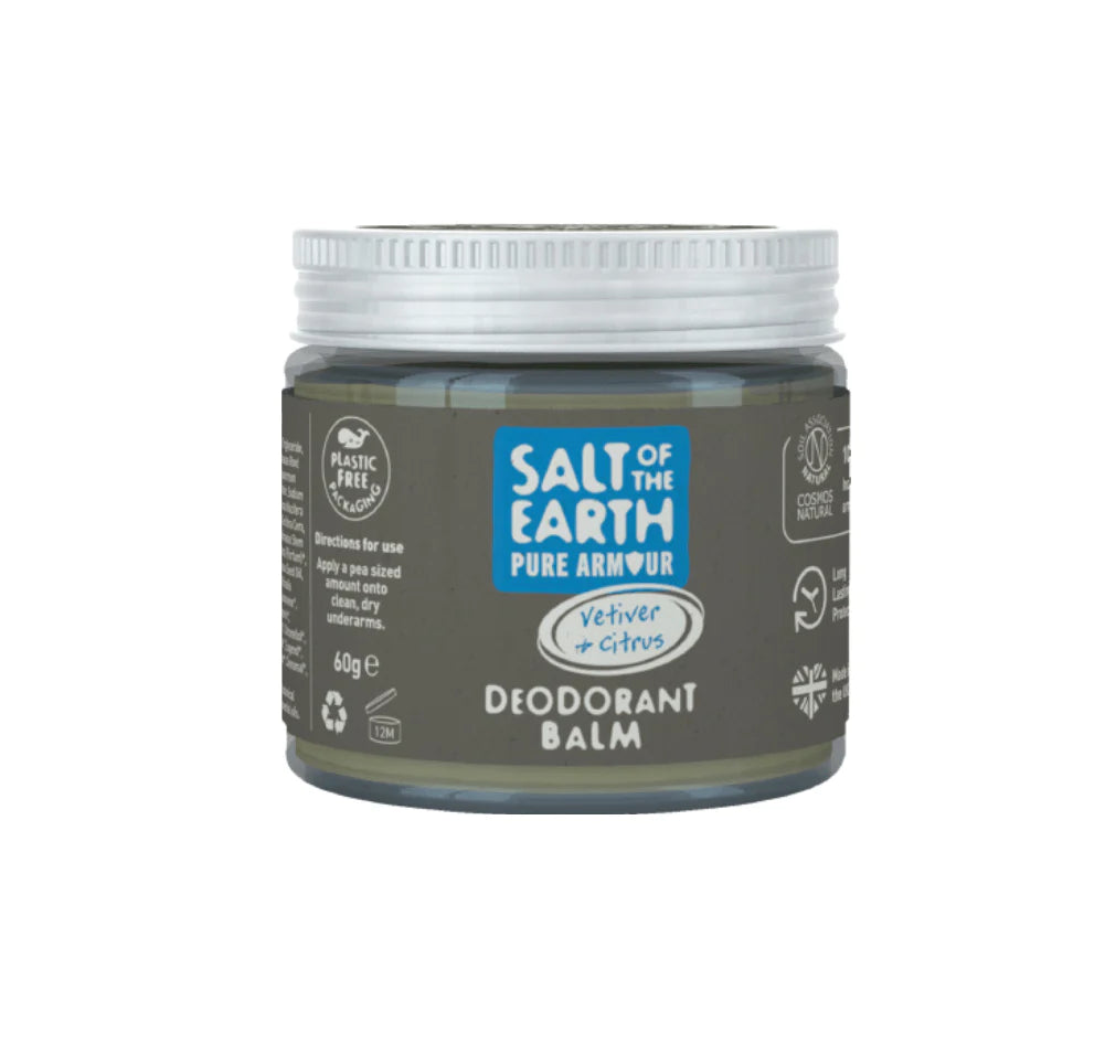 Salt of the Earth Deodorant Balm 60ml - Vetiver & Citrus